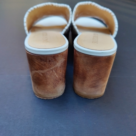 JACK ROGERS Rory Wedge White Floral Women's Slip-On Size 8 - Picture 7 of 10